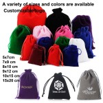 Velvet Pouches Supplier - 50 Pcs 5x7cm Colorful Drawstring Gift Packaging