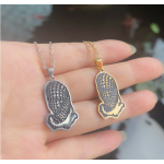 Arab Necklace Manufacturer - Stainless Steel Scarf Hand Pendant Arabian Design