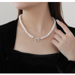 Silver Necklace Factory - INS Fashion Top Quality 925 Sterling Silver Love Pearl