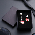 Jewelry Box Manufacturer - Luxury Black Paper Sponge Drawer Bracelet Bangle