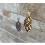 Palestine Necklace Factory - Handmade Headscarf Kufiya Stainless Steel Chain