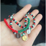 Palestine Bracelet Manufacturer - Colorful Bead Gift Watermelon Bracelet Men Women