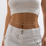 Body Chain Factory - Women's Metal Tassel Sexy Pants Imitation Pearl Waist