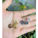 Arabic Necklace Manufacturer - Sabr Faith Coin 18K Gold Stainless Steel Reliance