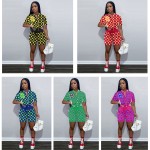 Baseball Set Supplier - Fashion Women's Summer Print 2 Piece Sports Pocket