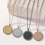 Ayatul Necklace Factory - 18K Gold Plated Stainless Steel Rhinestone Pendant