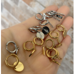 Palestine Earrings Factory - Stainless Steel Country Map Dangle 18K Gold Plated