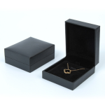 Jewelry Box Supplier - Wholesale Customized Black Paper Cardboard Necklace Earring