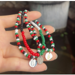 Palestine Bracelet Manufacturer - Colorful Bead Gift Watermelon Bracelet Men Women