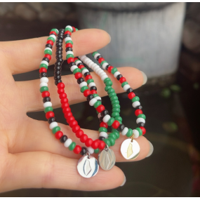Palestine Bracelet Manufacturer - Colorful Bead Gift Watermelon Bracelet Men Women