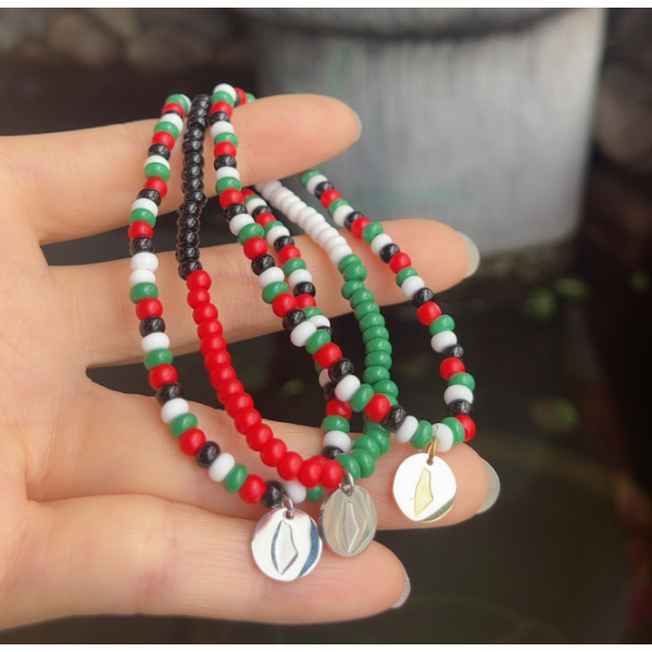 Palestine Bracelet Manufacturer - Colorful Bead Gift Watermelon Bracelet Men Women