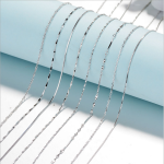 Cross Necklace Factory - Hot Selling S925 Sterling Silver Box Water Wave Chain