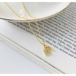 Rhinestone Necklace Manufacturer - Exquisite Full Lock Key Pendant S925 Silver