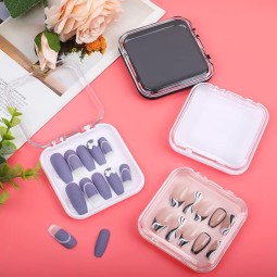 美甲展示收纳盒供应商-人造指甲包装盒整理箱