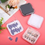 美甲包装盒供应商-便携加固塑料按压式美甲盒