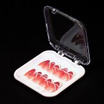 按压式美甲包装盒工厂-定制logo塑料假指甲盒