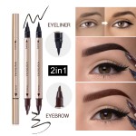 Eyeliner Eyebrow Pencil Supplier - 2 in 1 Waterproof Big Eyes