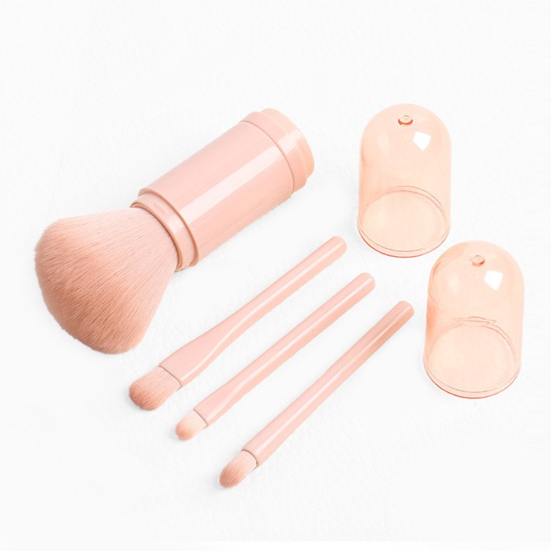 Makeup Brush Set Supplier - Mini 4 in 1 Fan Brush