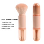 Makeup Brush Set Supplier - Mini 4 in 1 Fan Brush