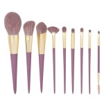 Makeup Brush Set Supplier - 9 Piece Wooden Handle Set