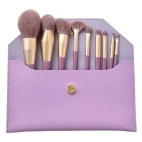Makeup Brush Set Supplier - 9 Piece Wooden Handle Set