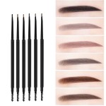 Eyebrow Pencil Manufacturer - Private Label 6 Color 2 in 1 Set