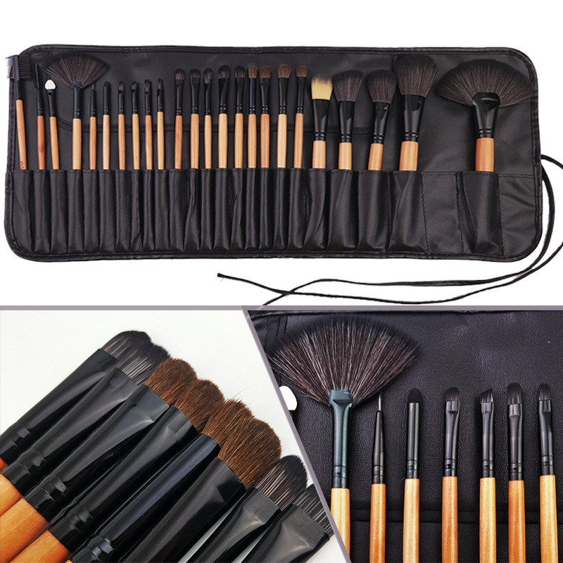 Makeup Brush Set Manufacturer - 24 Piece PU Bag Set