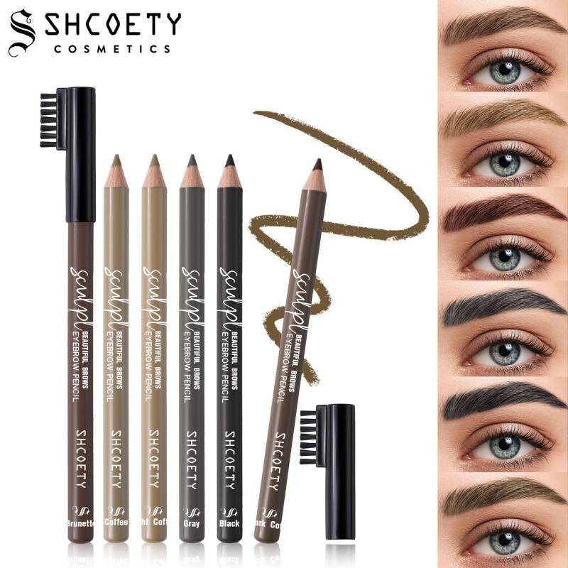 Wooden Brow Pencil Factory - 6 Color Natural Brow Pencil