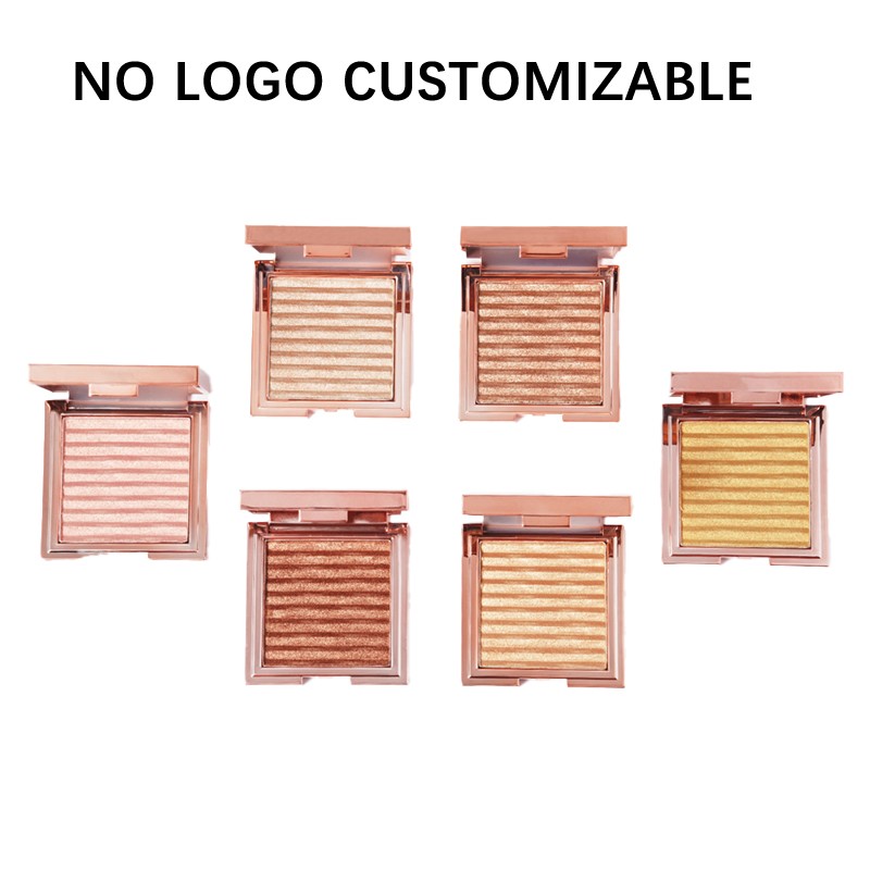 Highlighter Powder Supplier - Private Label 7 Shade Rose Gold