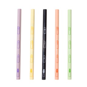Makeup Brush Factory - 5 Color Pen Shape Brush Set