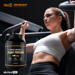 2025 TBG OEM Plant-Based Protein Powder Manufacturer - 907g Barrel Packaging Coconut Flavor Vegan Fitness Supplement Bulk Non-GMO Gluten-Free