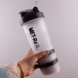 High-Performance Shaker Bottle Manufacturer - OEM/ODM Private Label Leakproof Design with 2 Supplement Containers Gym Essentials