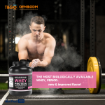 2025 TBG OEM Gold Standard Whey Protein Powder Manufacturer - 907g Canned 3-in-1 Animal Protein (Strawberry Chocolate Flavor) for Muscle Support