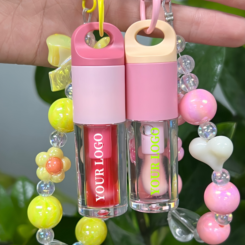 Lip Gloss Manufacturer - Private Label Vegan Clear Keychain Gloss