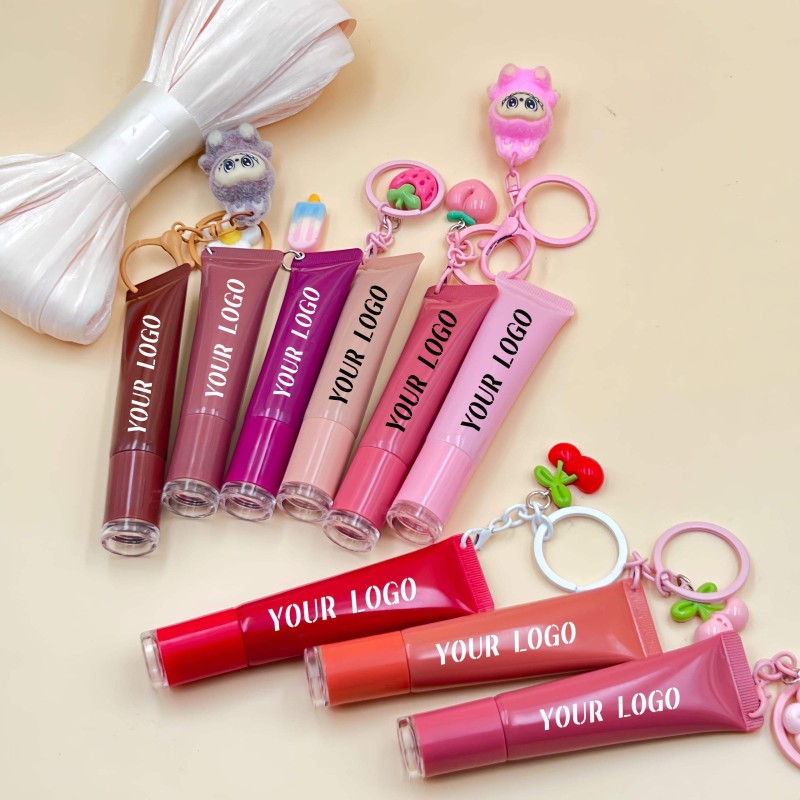 Lip Balm Keychain Manufacturer - Private Label 8 Color Lip Serum