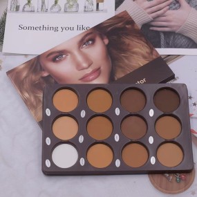 Bronzer Palette Supplier - 16 Color Matte Pressed Powder Contour