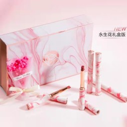 口红套装厂家-玫瑰粉雾礼盒