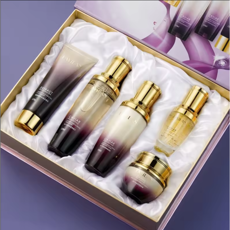 Caviar Skincare Set Factory - Peptide Whitening Anti Aging Kit