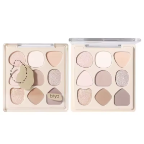 Eye Shadow Palette Bulk Supplier - 9 Color Heart Shape Matte Glitter Vegan