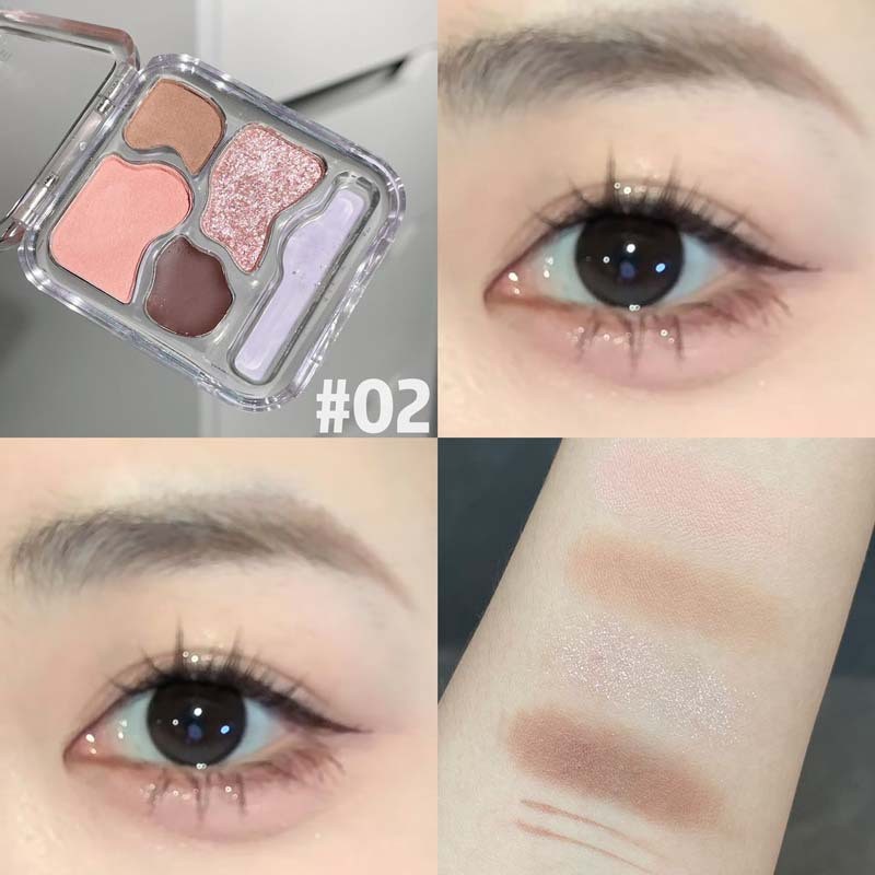 Mini Eyeshadow Palette Private Label - 4 Color Travel Size Matte Highlight Pocket