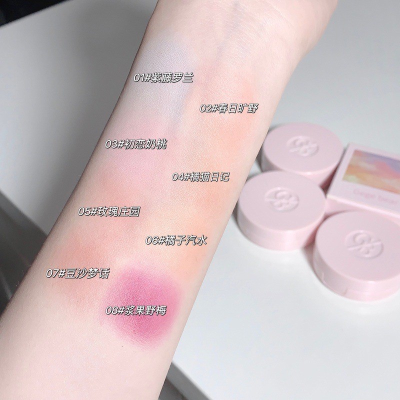 Blusher Custom Logo - Vegan Heart Shape Matte Glitter Private Label Palette