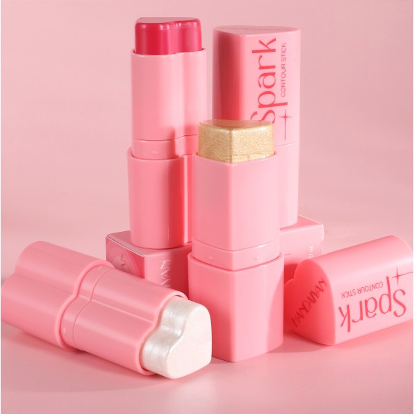 Cream Blush Stick Private Label - Heart Design Vegan Face Eye Makeup