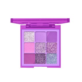 Eye Shadow Palette Private Label - 9 Color Purple Glitter Pearl Waterproof for Women