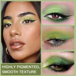 Eye Shadow Singles Bulk Supplier - 9 Color Matte Glitter Emerald Green Highly Pigmented