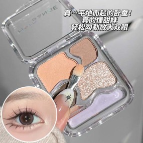 Mini Eyeshadow Palette Private Label - 4 Color Travel Size Matte Highlight Pocket