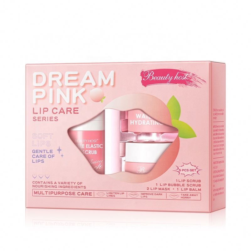 Lip Care Set Manufacturer - Organic Pink Scrub Sleeping Mask