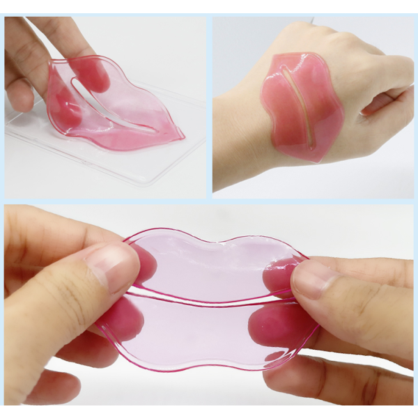 Lip Mask Manufacturer - Hydrogel Plump Moisturizing Fruit Pink