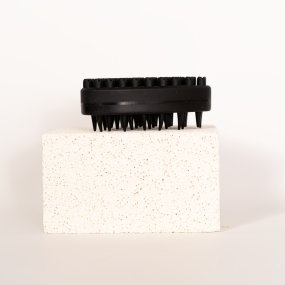 发刷源头工厂-硅胶心形经络按摩梳头部