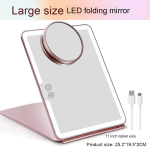 折叠镜生产厂家-便携大号LED翻盖宿舍适用