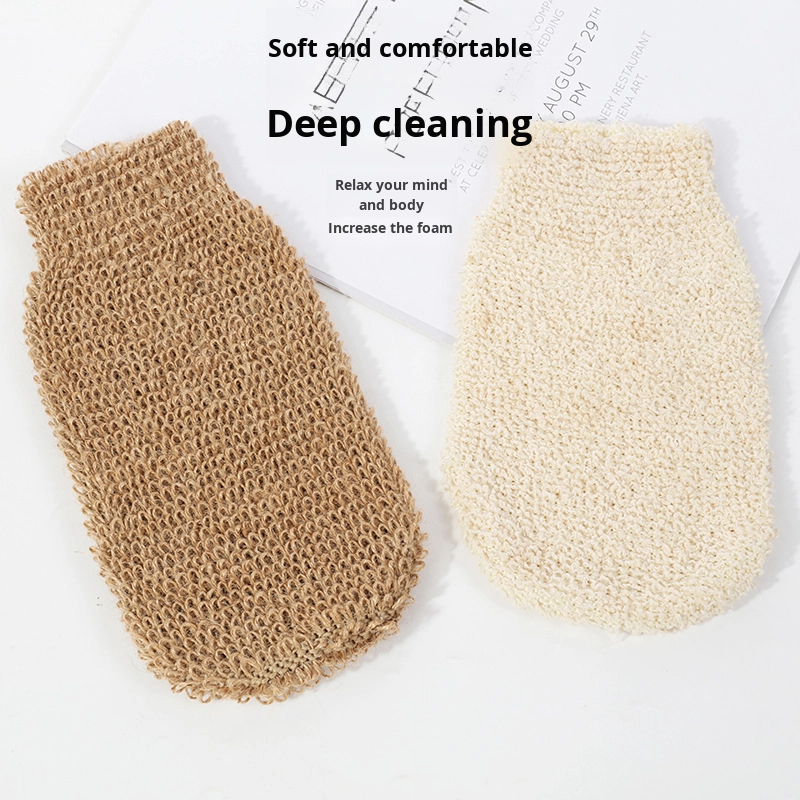 Hemp Bath Glove Supplier - Eco Friendly Squeeze Pouch Deep Body Cleansing
